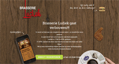 Desktop Screenshot of brasserieludiek.nl